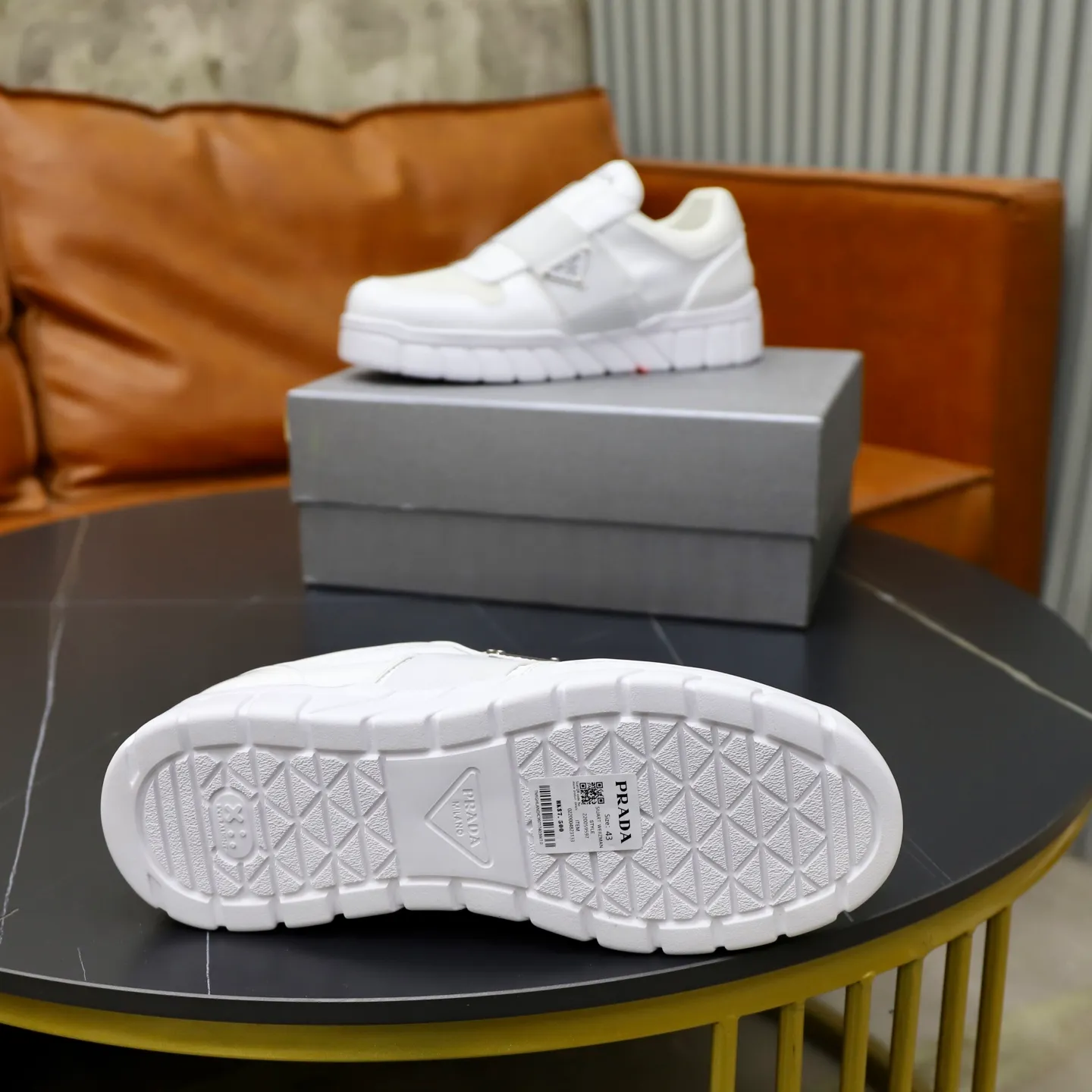 Ex-factory price 560💰[PRADA] Men's shoes are popular in the counter, official website synchronization, 1 high-quality shipment ✔️Original cowhide + cowhide lining, 1🆚1 replica, original sole, 38-45 (45 customized, non-refundable)